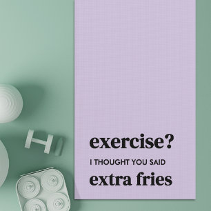 Tapis De Yoga Exercice ? Je Pensais Que Tu As Dit Des Fries Supp