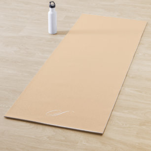 Tapis De Yoga Exercice minimaliste Peach Pastel Simple