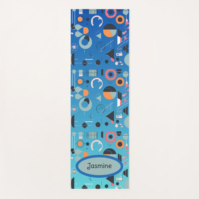 Tapis De Yoga Exercice Moderne Géométrique (Devant)
