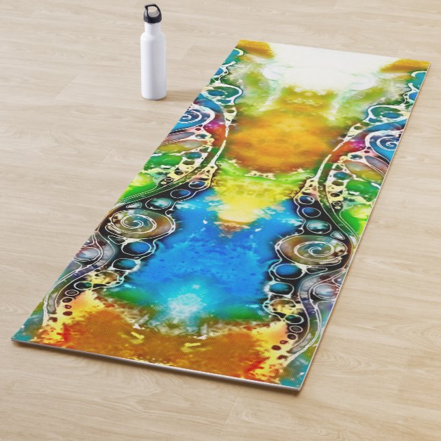 Tapis De Yoga Façons De Vivre - Art Neurographique 7 (En situation)