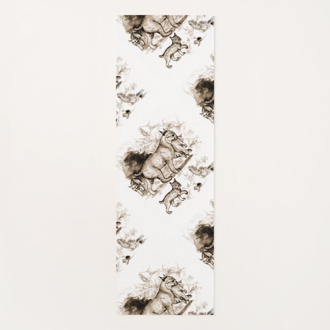 Tapis De Yoga Famille Bobcat (Devant)