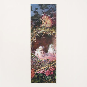 Tapis De Yoga Fées dans un nid d'oiseaux, John Anster Fitzgerald