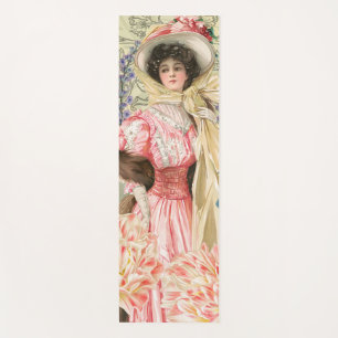 Tapis De Yoga Femme victorienne florale rose Régence