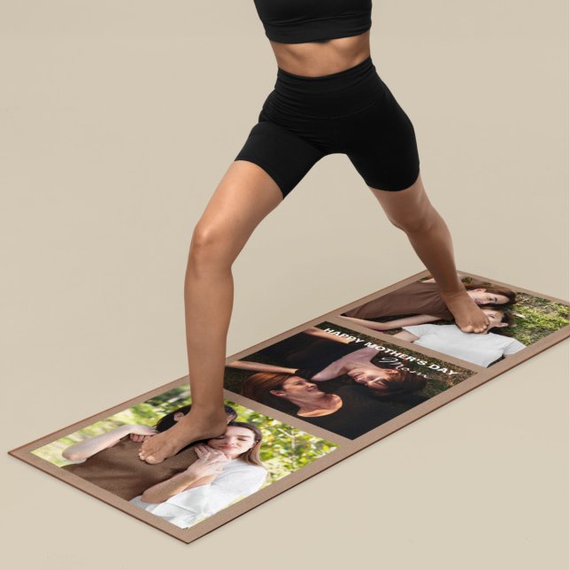 Tapis De Yoga Fête des mères Mon meilleur ami Photo personnalisé (Créateur téléchargé)