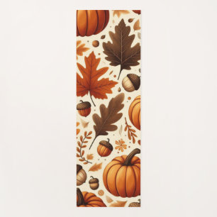 Tapis De Yoga feuille/citrouille/cavernes Automne