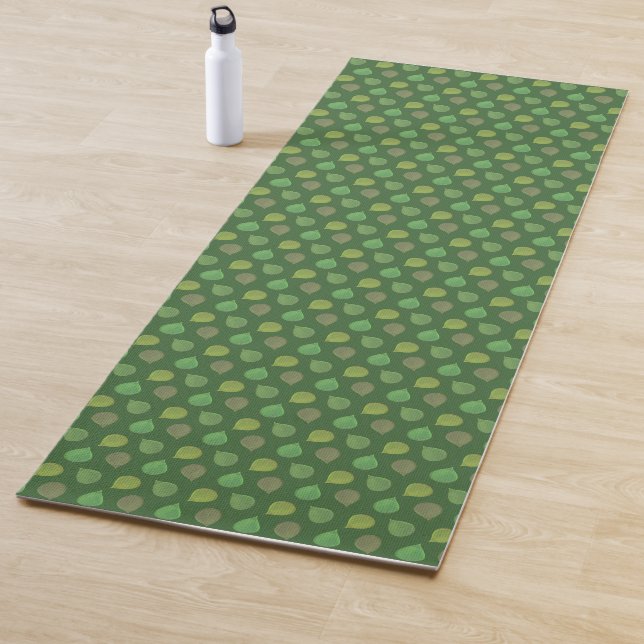 Tapis De Yoga Feuilles de Jade Tree sur Green (En situation)