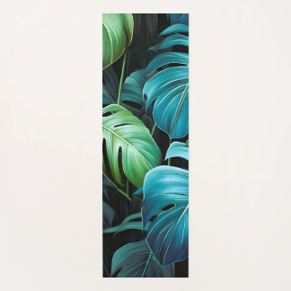 Tapis De Yoga Feuilles de Monstera Botanique Feuillage Tropical 