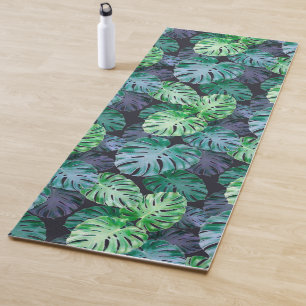 Tapis De Yoga Feuilles de Monstera Tropical