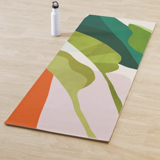 Tapis De Yoga Feuilles tropicaux (En situation)