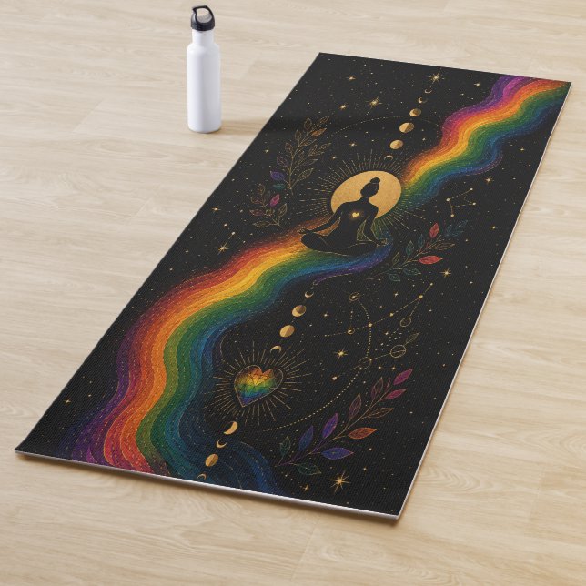 Tapis de Yoga Fierté Cosmique (En situation)