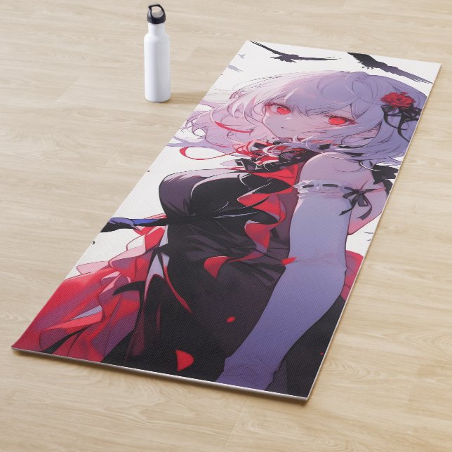 Tapis De Yoga Fille de Fantaisie Anime (En situation)