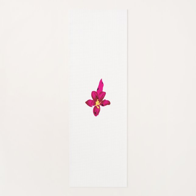 Tapis De Yoga Fille Design, Or Léger, Rouge Purplish (Devant)