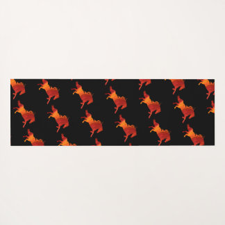 Tapis De Yoga Fire Horse Art