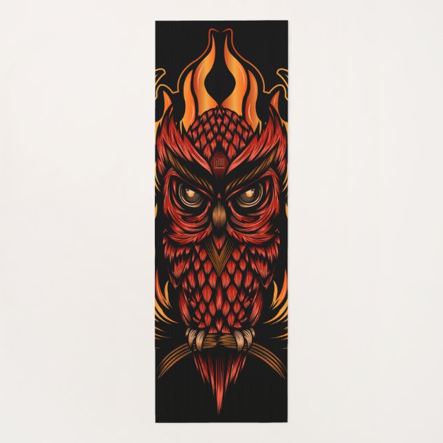 Tapis De Yoga Fire owl (Dos)