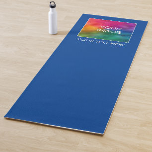 Tapis De Yoga Fitness Yoga Mats Votre Texte Photo Ici Deep Blue