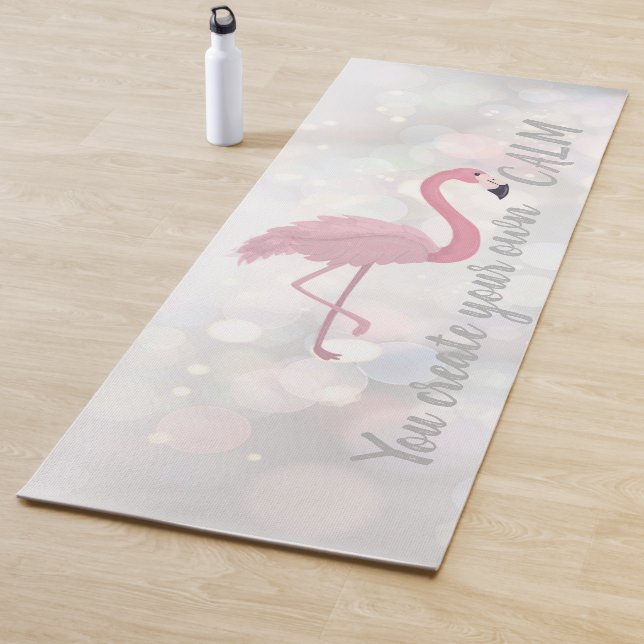 Tapis De Yoga Flamant rose rose cool - Vous Créez Votre Propre C (En situation)