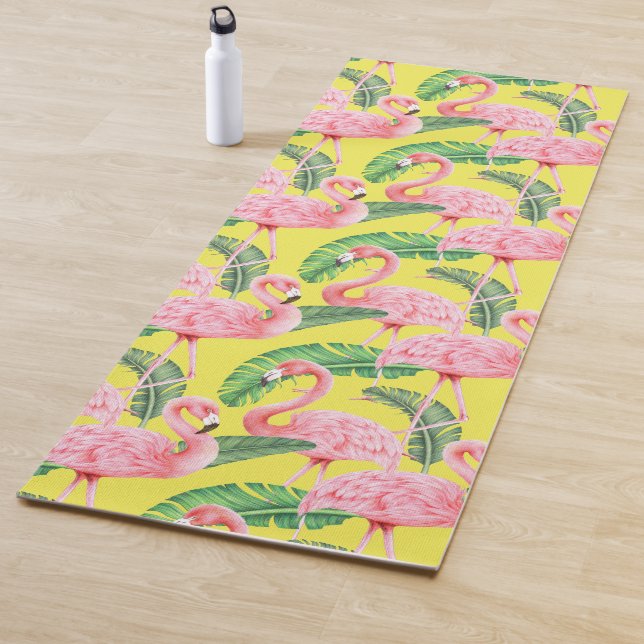 Tapis De Yoga Flamant rose Yoga Mat (En situation)