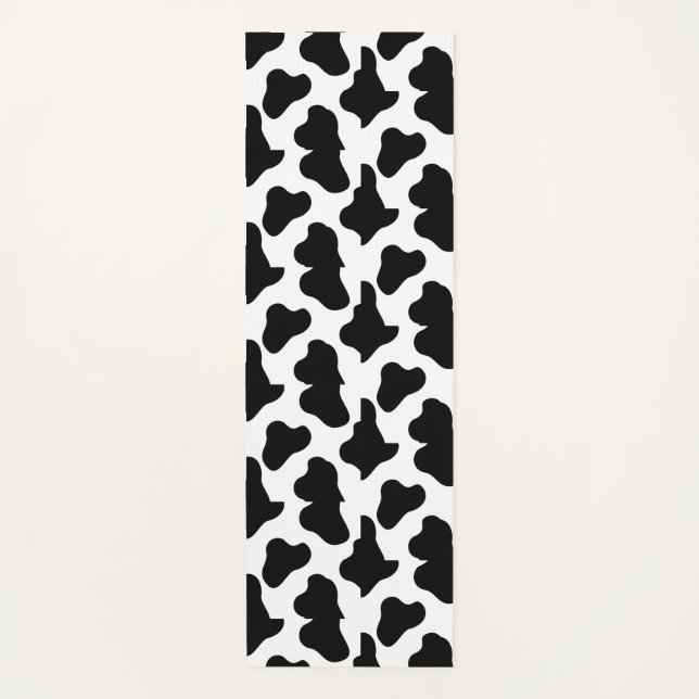 Tapis De Yoga Flambée de l'Ouest noir et blanc (Devant)