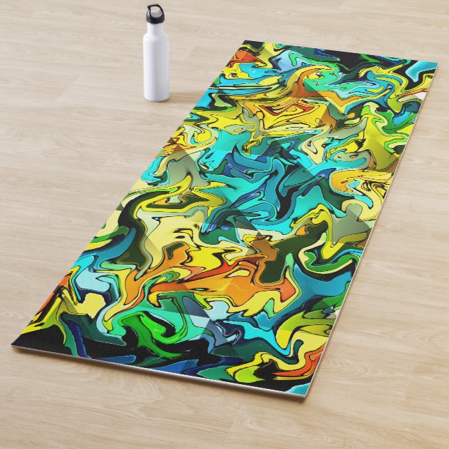 Tapis De Yoga Flames&Eau.... (En situation)