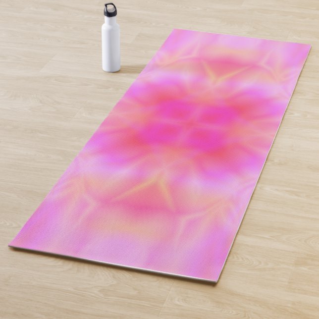 Tapis De Yoga Flèche rose (En situation)