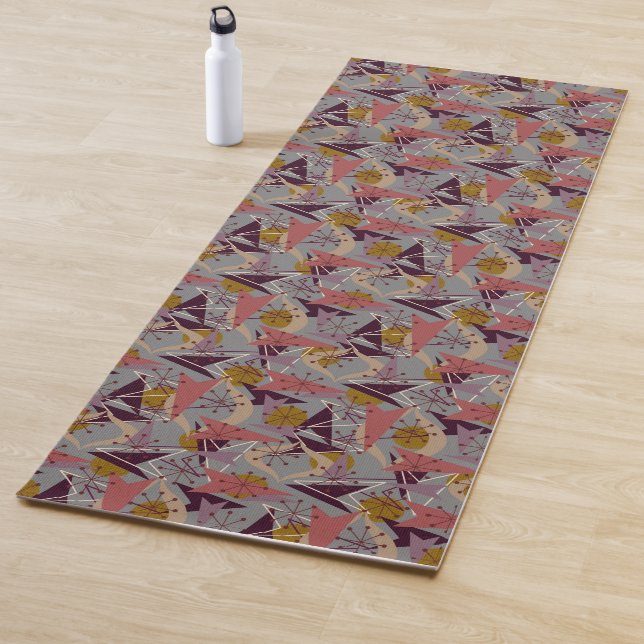 Tapis De Yoga Flèches atomiques | Style Cinquante | Moderne du m (En situation)