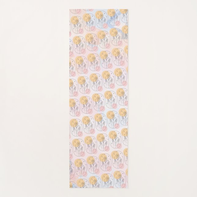 Tapis De Yoga Fleur (Devant)