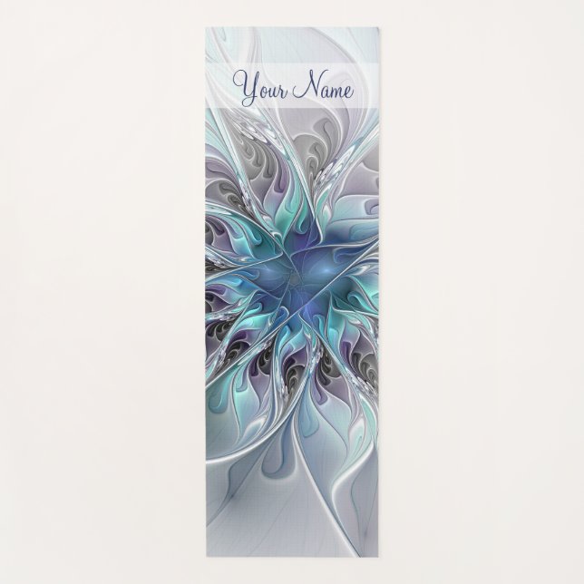 Tapis De Yoga Fleur Abstraite Fleur Fractale Fleur Flourdissante (Devant)