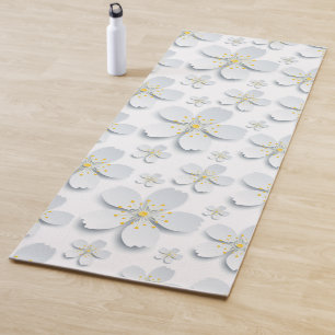 Tapis De Yoga Fleur blanche Yoga Mat