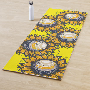 Tapis De Yoga Fleur Cosmique