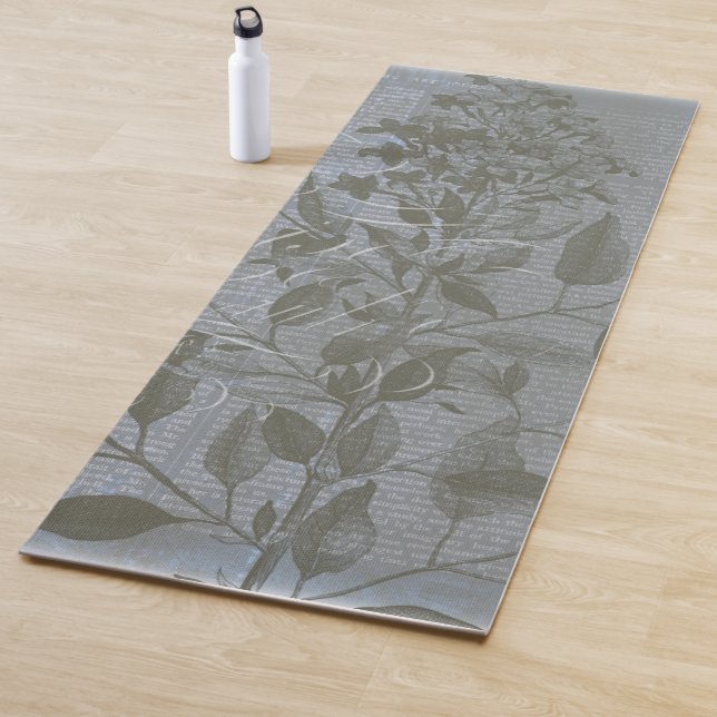 Tapis De Yoga Fleur de Bleu I (En situation)