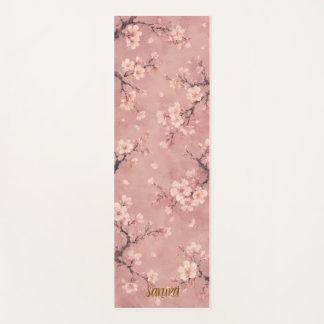 Tapis de Yoga Fleur de Cerisier Aquarelle Sakura