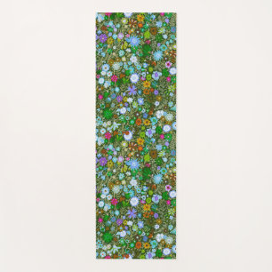 Tapis De Yoga Fleur de champ vert sauvage