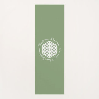 Tapis De Yoga Fleur de la vie Ho'oponopono