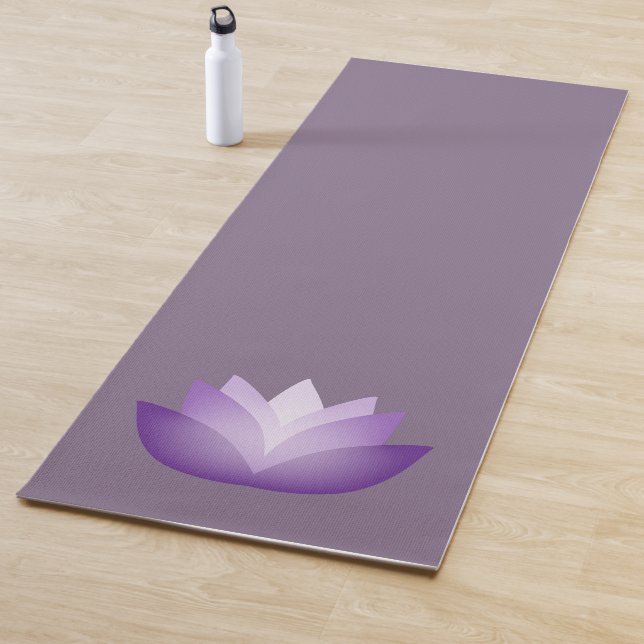 Tapis De Yoga Fleur de Lotus pourpre (En situation)