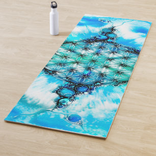 Tapis De Yoga Fleur De Vie - Façons Colorées 3