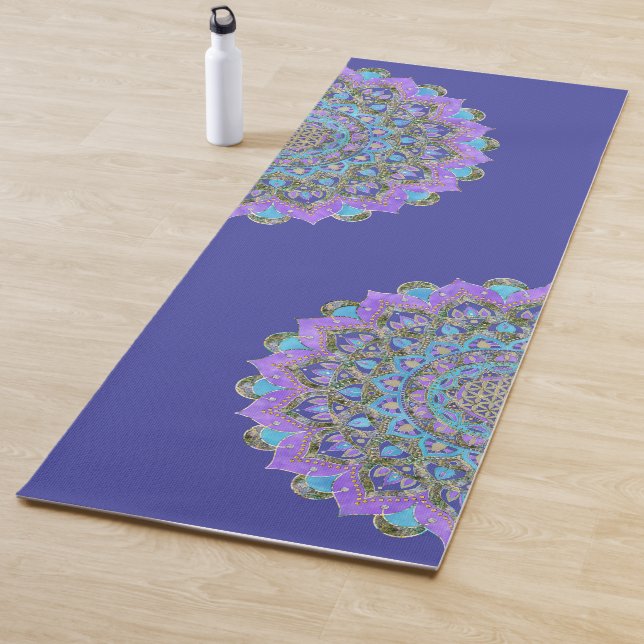 Tapis De Yoga Fleur De Vie - Mandala India Style 2 (En situation)