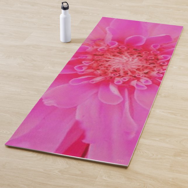 Tapis De Yoga Fleur de yoga rose spirituel (En situation)