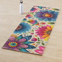 Fleur Hippie Arc-en-ciel Rétro