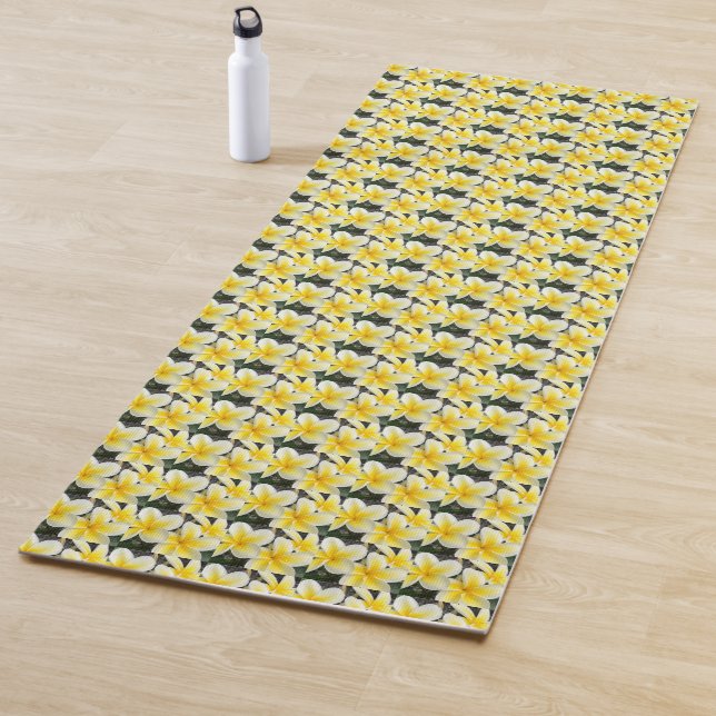Tapis De Yoga Fleur jaune (En situation)