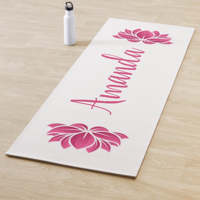 Tapis De Yoga Fleur Lotus (En situation)