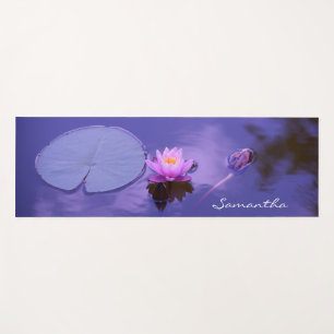 Tapis De Yoga Fleur Lotus personnalisée Zen Purple Lake