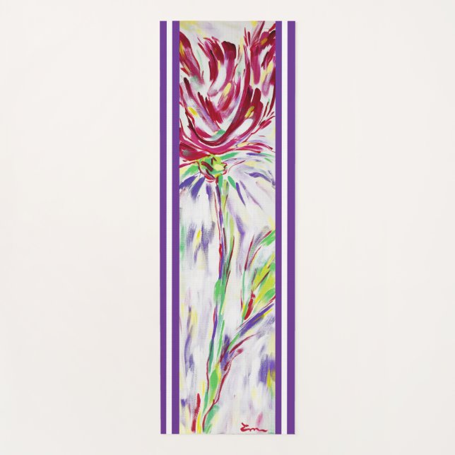 Tapis De Yoga Fleur montante (Devant)