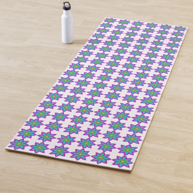 Tapis De Yoga Fleur mousseuse Aïd (En situation)