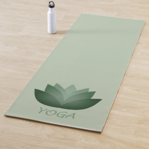 Tapis De Yoga Fleur verte de Yoga Lotus