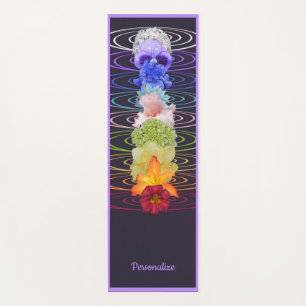 Tapis De Yoga Fleurs Chakra pour Méditation Zen Yoga Namaste
