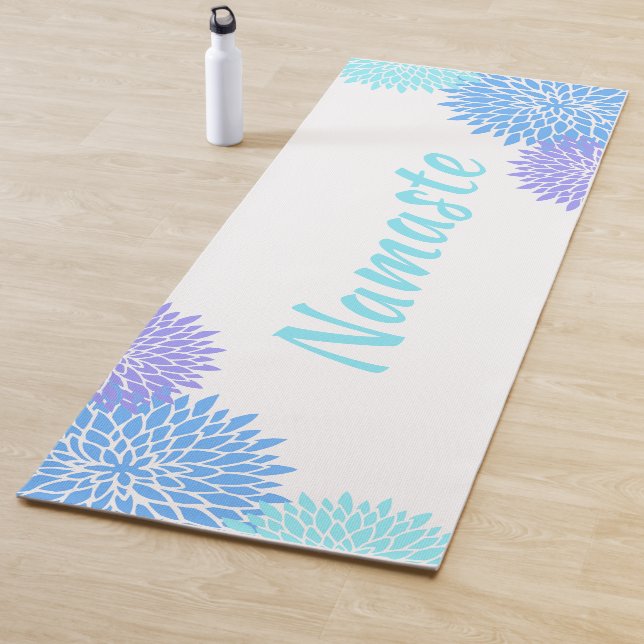 Tapis De Yoga Fleurs colorées Namaste Yoga Mat (En situation)