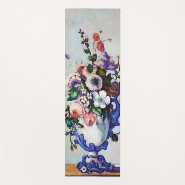 Tapis De Yoga Fleurs dans un Vase Rococo, Paul Cezanne (Devant)