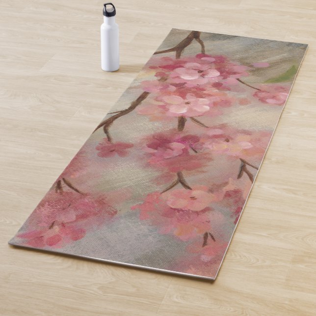 Tapis De Yoga Fleurs de cerisier et branche (En situation)