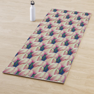 Tapis De Yoga Fleurs de tulipes roses