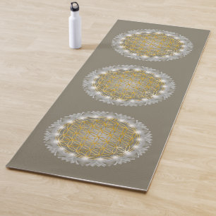 Tapis De Yoga FLEURS DE VIE - Géométrie Sacrée Lumière 1